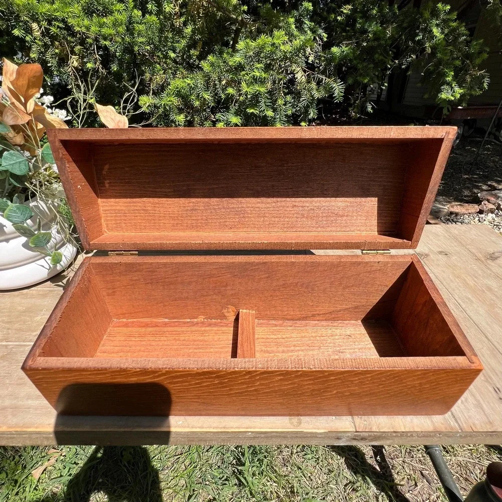 Vintage Wood Recipes Box/Holder